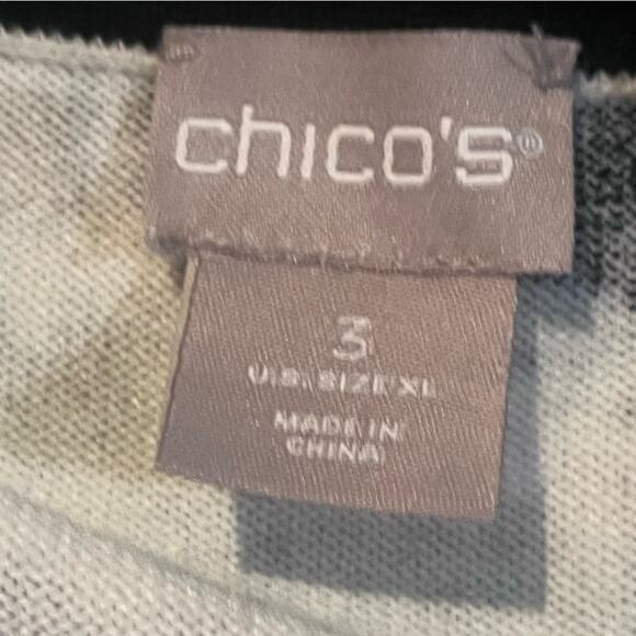 Chicos Mixed Leopard Print Cardigan XL Boho Artsy Funky Eclectic Business Casual - Picture 10 of 12